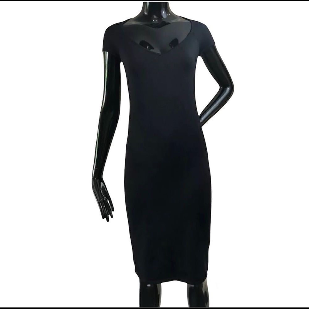 Ralph Lauren Black Label Bodycon Stretch Dress Size Small